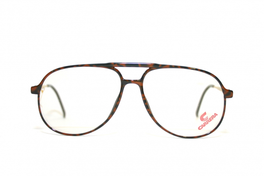 Carrera 5355 Vintage Eyeglasses Frame Carbon Fibre Color 10 Gold