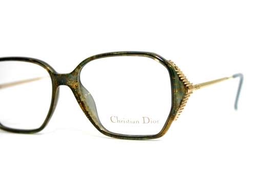 Eyeglasses Christian Dior 2451 50 Gold Green New Old Stock NOS 1980's ...