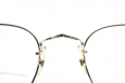 Algha 14 KT GF Eyeglasses Frame Vintage White Gold Filled Panto Quadro